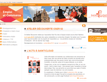 Tablet Screenshot of emploi-commerce-saintcloud.fr